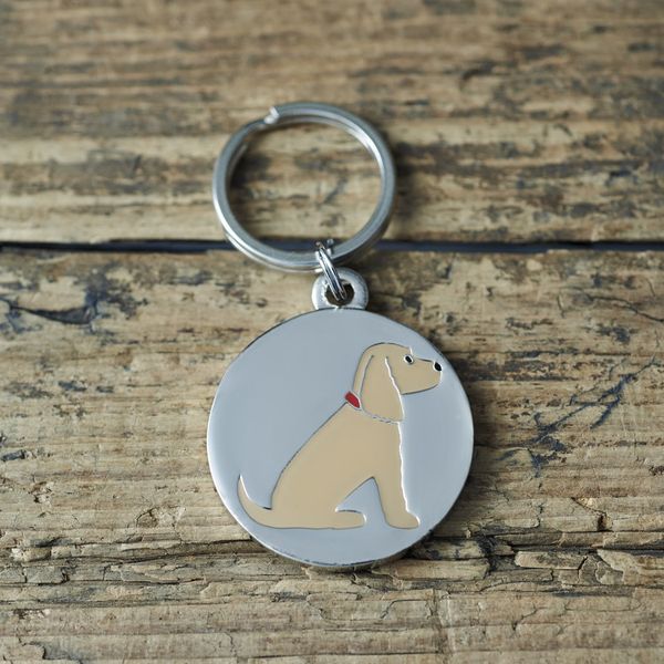 Golden Cocker Spaniel dog tag