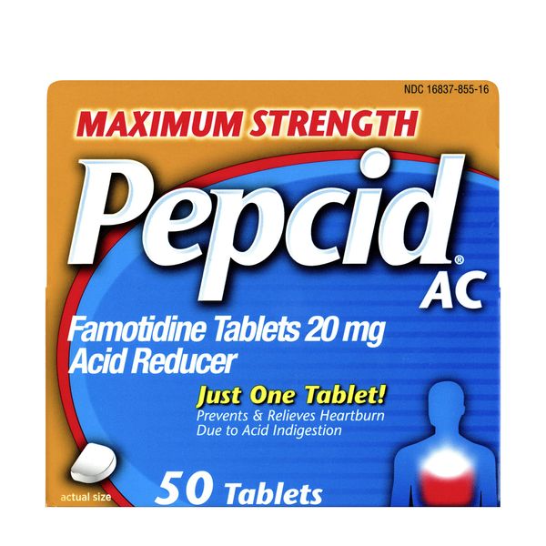 Pepcid AC Tablets Maximum Acid Reducer 50 ea