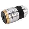 100X Microscope Objective Lens Replacement Fall Resistant amp Long Life Span for Chemistry Physics Material Research