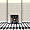 MyTinyWorld Dolls House Miniature Intricate Old Grey Pattern Wallpaper