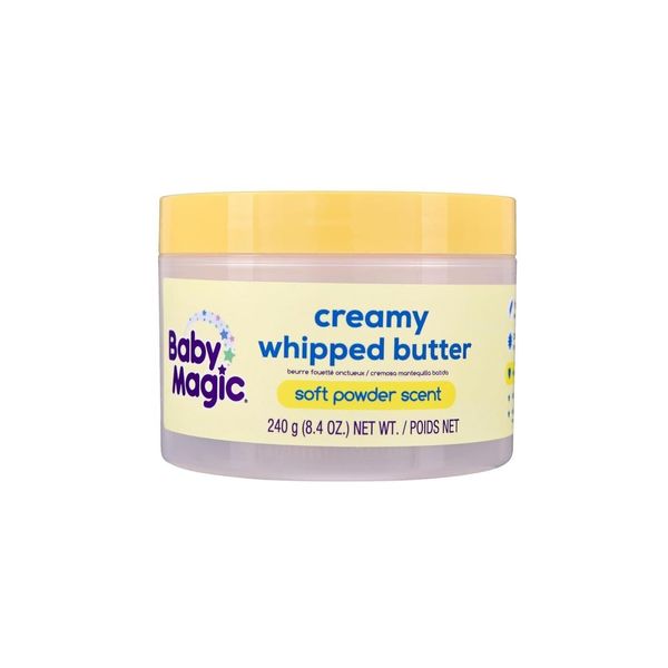 Baby Magic Creamy Whipped Butter For Soft Baby Skin Powder Scent 8.4 oz