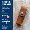OPINEL Minimalist Regenerated Leather Knife Case - Brown - Sustainable Case N°07, N°08, N°09 & Effilé 8/10