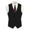 Gioberti Mens Formal Suit Vest, Black, Large
