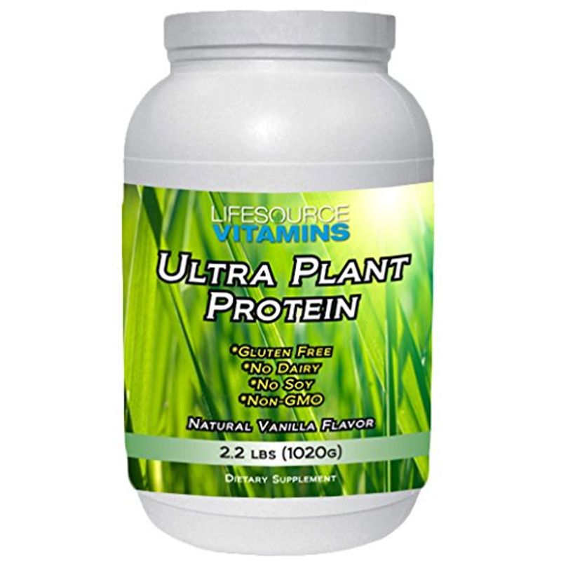 LifeSource Ultra Plant Protein- Raw Vegan Plant Based Protein- Vanilla ...