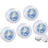Waterproof Micro LED Puck Lights - Adhesive Lighting Ideal for Under - 5 Pack