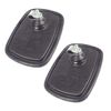 2x Curved Mirror Head 7" x 5" Replacement for JCB Telehandler Loadall Backhoe Premium Brand