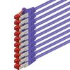 1aTTack.de 10x 1m - Cat 6 network cable patch cable Cat6 RJ45 SFTP - purple