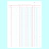 Kokuyo Tri-Color Printed Loose Leaf Papers