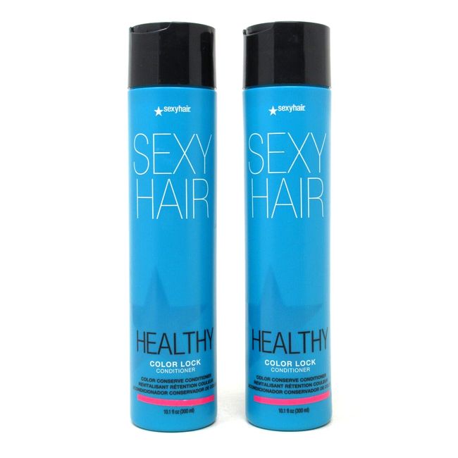 (2) Sexy Hair Healthy Color Lock Conditioner 10.1 oz Each