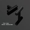 Probrico 10 Pack Single Hole 2inch Length Black Kitchen Cabinet Knobs Stainless Steel Drawer Knobs Bedroom Dresser Knobs