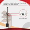 8 In. X 1 In. Storm Collar for Double Wall Chimney Pipe