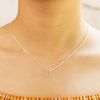 Philip Jones Sterling Silver Initial J Necklace