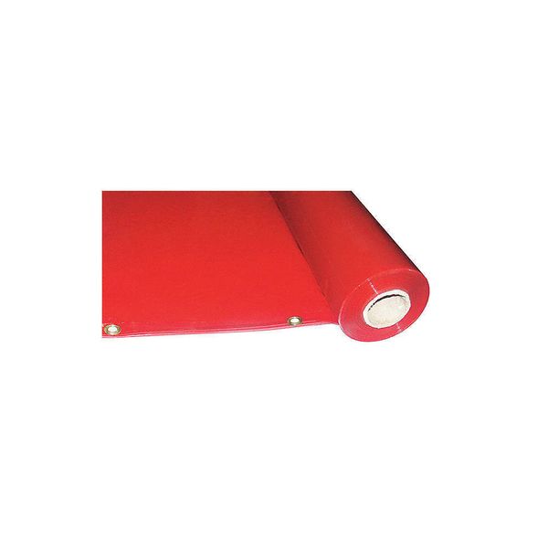 GRAINGER APPROVED 22RN53 Welding Curtain Roll,5 ft H, 75 ft W,Red 22RN53