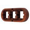PR1 Series Surface-Mounted Retro Frame 3-Way Beech Wood Dark
