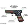 Decal Grip for Glock 19 Gen 4 (Biohazard - in-Color)