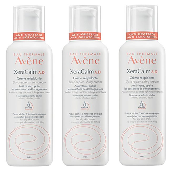 Avène Xera Calum Cream 400ml Set of 3 Cream Itchy Akami For Super Dry Skin Super Sensitive Skin Recommended Whole Body Cream Overseas Mail Order