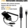 Tc51 Car charger, 2-in-1 multi-function scanner charger cable for Zebra Tc51 TC5