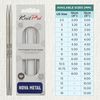 KnitPro 3.75 mm Nova Interchangeable Normal Circular Needles, Silver
