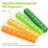 Monthly Pill Organizer Moistureproof, Large 28 Days Pill Case with Removable ...