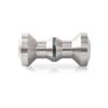 QWORK® Shower Door Knobs, 304 Stainless Steel Shower/Bath Pull Handle, Round Bathroom Door Knob, 30mm, 1 Pack