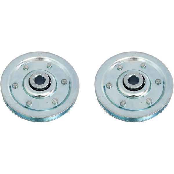 2Pcs Garage Door 3" Sheave Pulleys Rustproof Extension Spring Pulley Wheel Garag