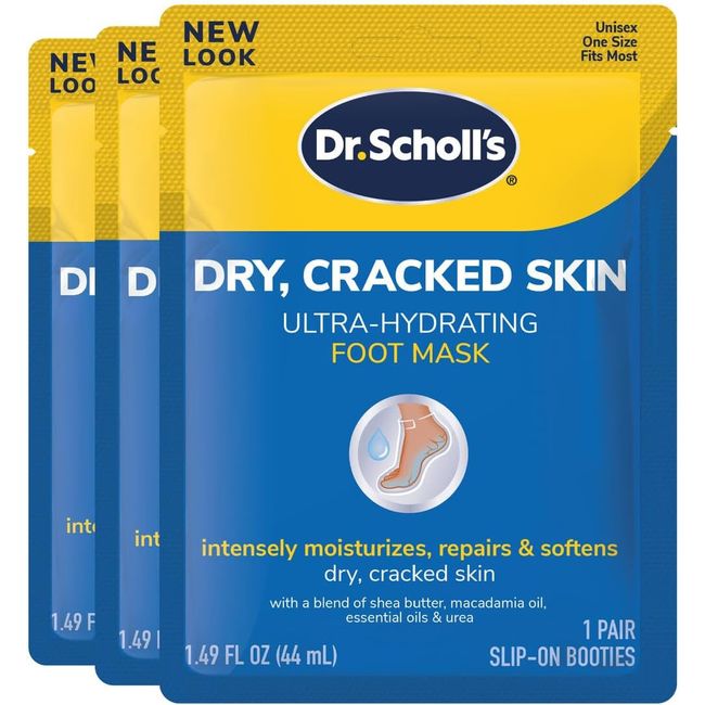 Dry, Cracked Skin Ultra-Hydrating Foot Mask, Intensely Moisturizes Repairs and S