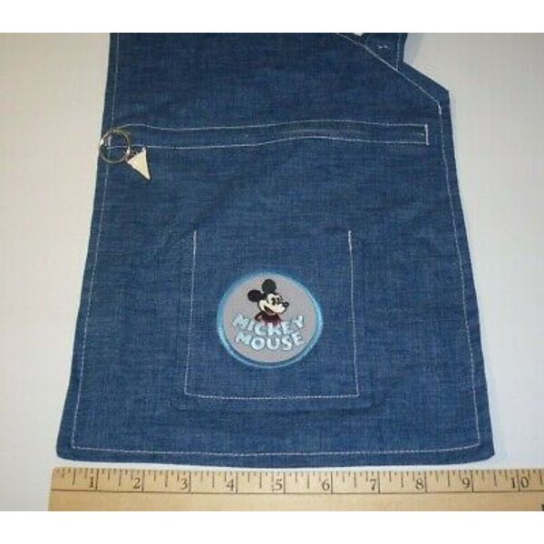 Child's Mickey Mouse Chambray Handmade Carpenter's Work Apron