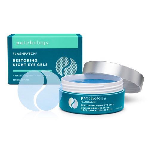 Patchology Restoring Night Eye Gels - Under Eye Patches For Dark Circles and Puffy Eyes Care - Anti Aging Under Eye Masks with Retinol - Eye Bags, Puffiness & Wrinkles Reducer (30 Pairs)