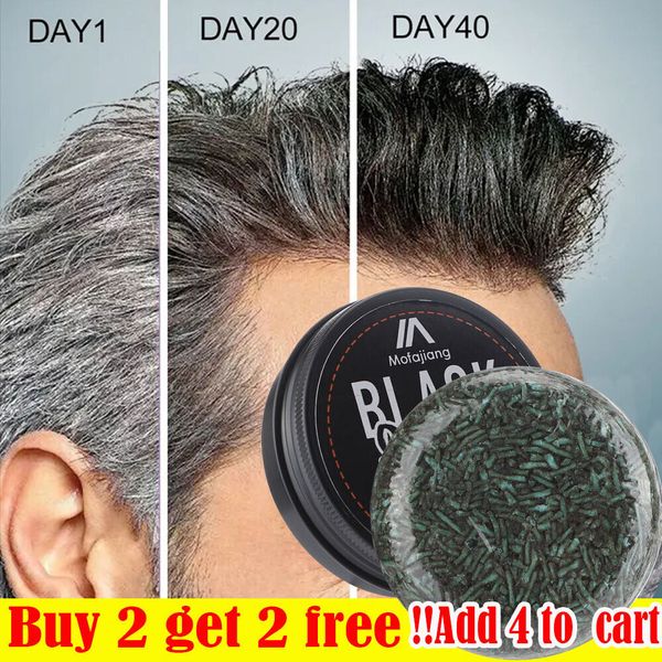 Men's Hair Darkening Shampoo Bar Soap Natural Gray Hair Reverse Hair Cleansing
