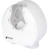 San Jamar Sumit Plastic Single Roll Jumbo Tissue Dispenser, White