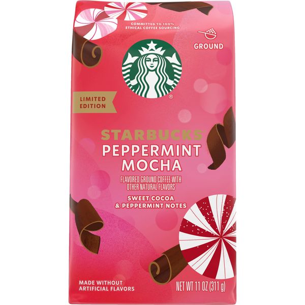 Starbucks Limited Edition Ground Coffee (Peppermint Mocha, 11 Ounce (Pack of 1))