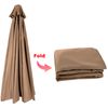 ABCCANOPY 7.5ft Outdoor Umbrella Replacement Top Suit 6 Ribs (Tan)