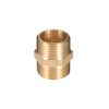 Sourcing Map Brass Hex Fitting - Straight Pipe Connector: G1/2 x G1/2 Male Thread
