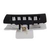 Large 4 Inch Rectangular Women's Strong Hold Hair Clip 4 Pcs, 2 Tone A