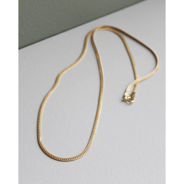 Knit Chain Gold Necklace