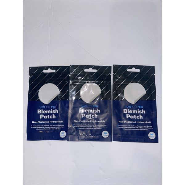 (3)Blemish Patch by HanHoo-108 patches (36 ea.) Men Non-medicated Hydrocolloid