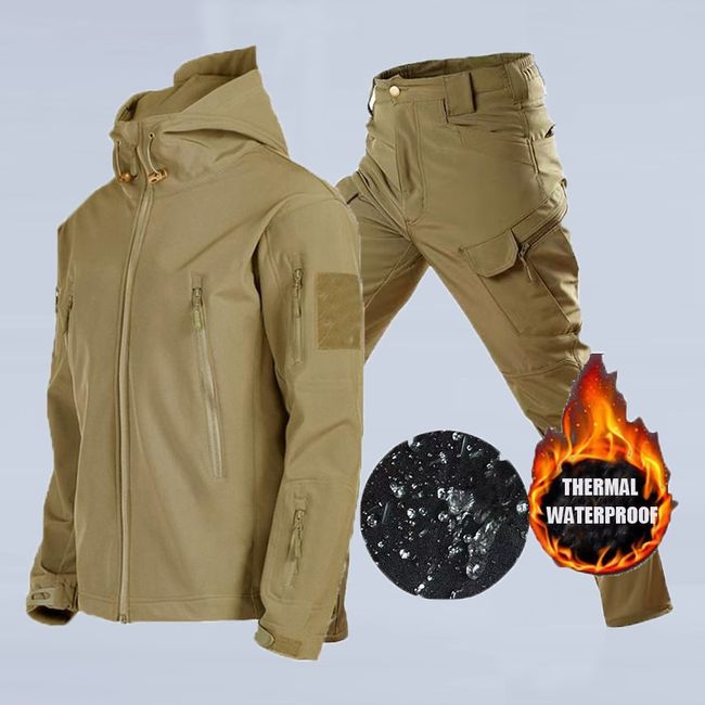 Waterproof fishing on sale jacket and trousers