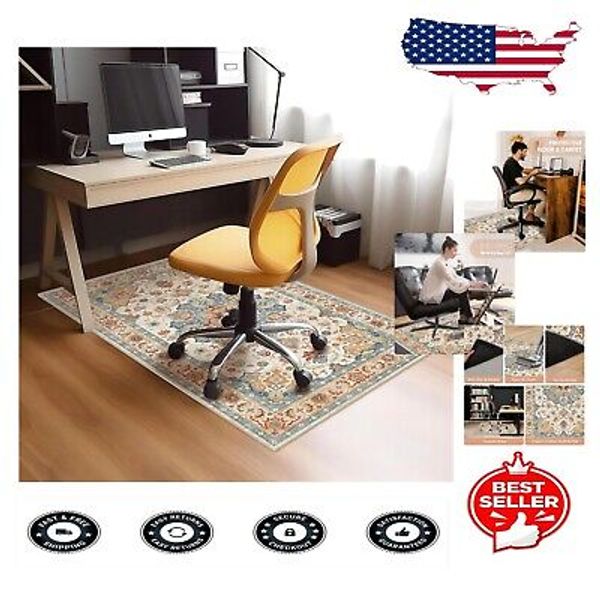 59x48 in Non-Slip Desk Chair Mat for Hardwood Floors – Crease-Free Guarantee