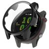 Full Coverage Case with Screen Protector Compatible with Garmin Forerunner 255, Disscool PC and Real Glass Protective Case Cover(Black)
