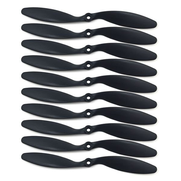 skrnrhrery Propeller 8060 8x6 for RC Airplane Quadcopter Black Soft Propeller Blades Fold Resistant with 3.17 Shaft Diameter XXD Motor 10 Pieces Prop Accessories