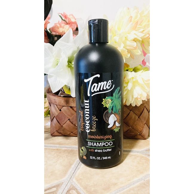 Tame coconut breeze moisturizing shampoo with Shea Butter 32 oz NEW