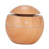 LOVIVER Mini Oil Diffuser Humidifier, Travel Ultrasonic Small Difusers for Essential Oils, Light Brown