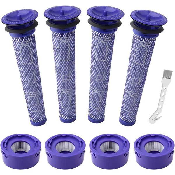 8 Pack Vacuum Filter Replacement Kit for Dyson V7, V8 Animal and V8 Absolute