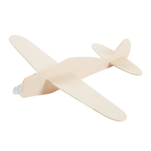 Fun Express DIY Unfinished Wood Airplane Kits - VBS Vacation Bible School Supplies/Decor - Set of 12 - Crafts for Kids