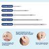 Chrontier 100PCS Body Piercing Needles 15G 1.4mm Gauge Sterilized Surgical Steel For Ear Nose Lip Navel Belly Tongue Nipple Eyebrow Labret Piercing Tool Supply