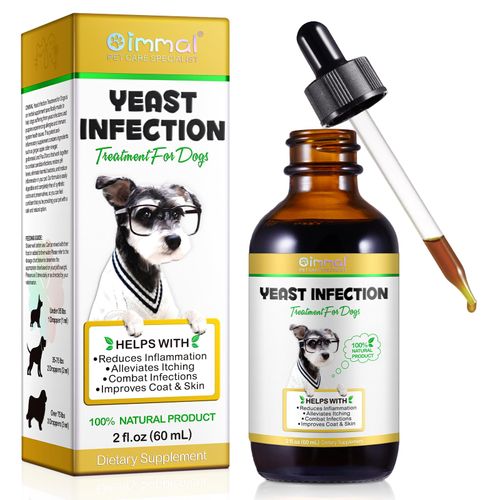 Yeast Infection Treatment for Dogs, Natural Dog Yeast Infection Treatment Supports Itch Relief, Ear Infection, Allergy Relief, Pet Supplies Dog Herbal Supplement, Bacon Flavor