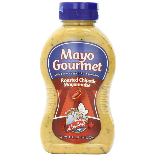 Woebers Mayonnaise, Roasted Chipotle, 11 Ounce