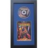 DVD Disc and Thin Insert or Folded Booklet Display Black Frame Set (Dark Blue Matting)