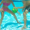 BANZAI Melon Madness Pool Challenge Underwater Ball Set with 3 Target Hoops