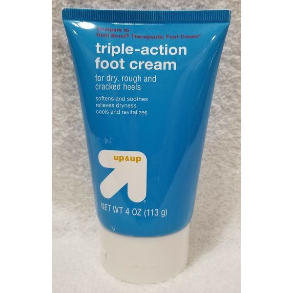 Target TRIPLE-ACTION FOOT CREAM Dry Rough Cracked Heels Soft Skin 4 oz/113g New